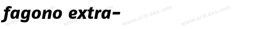 fagono extra字体转换